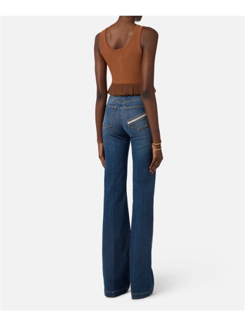 PALAZZO JEANS ELISABETTA FRANCHI | PJ19D61E2104 blue denim